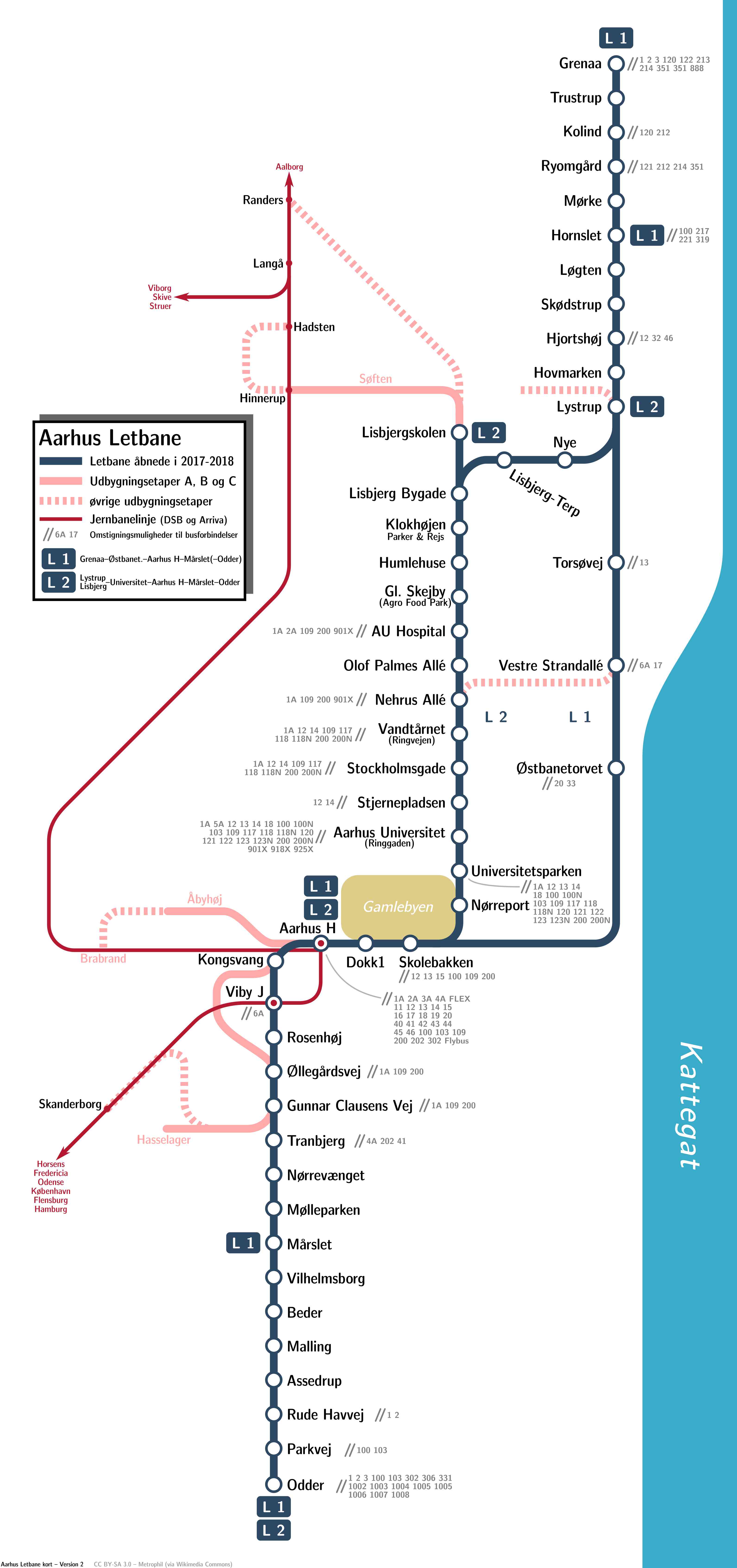 map of aarhus