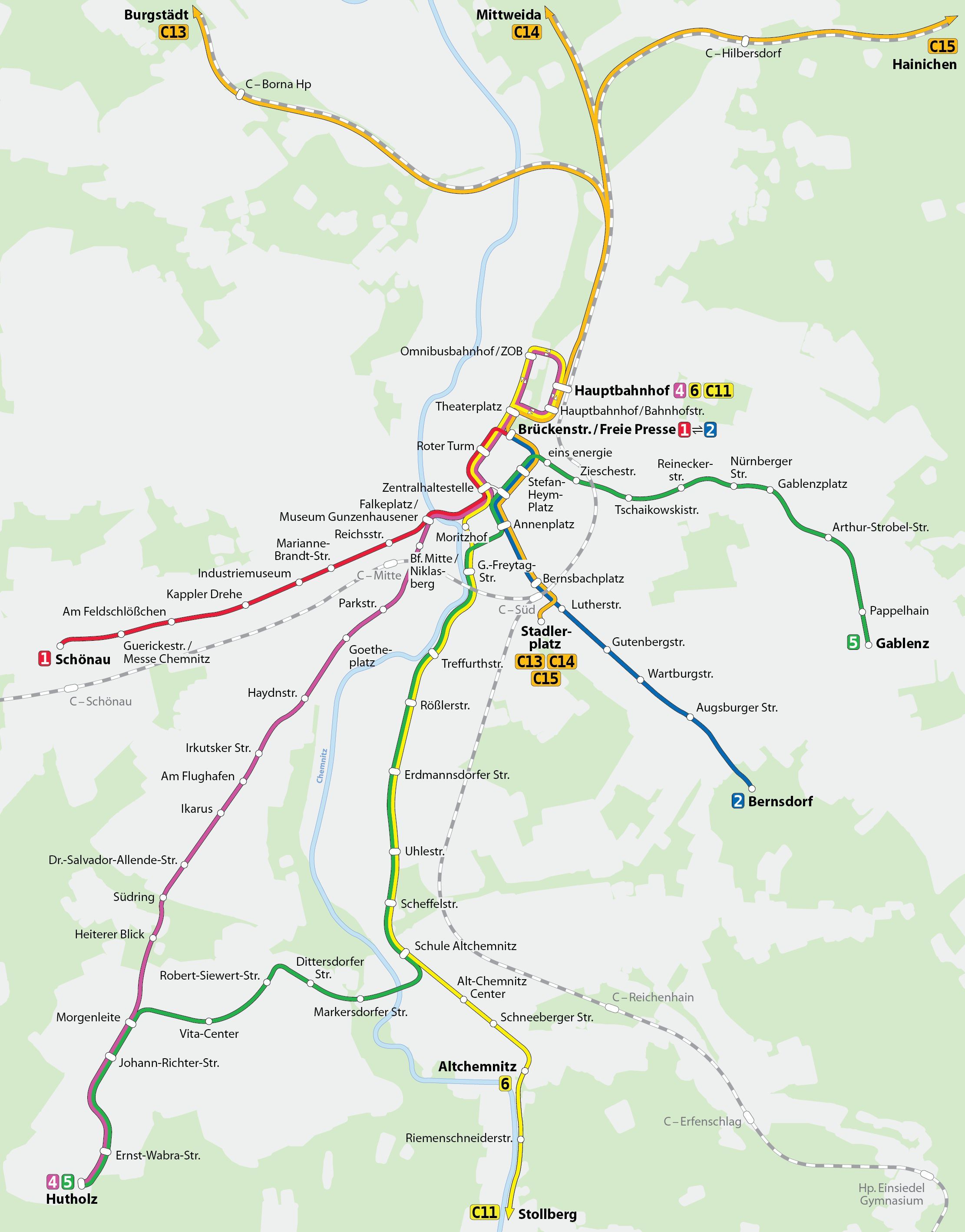 map of chemnitz