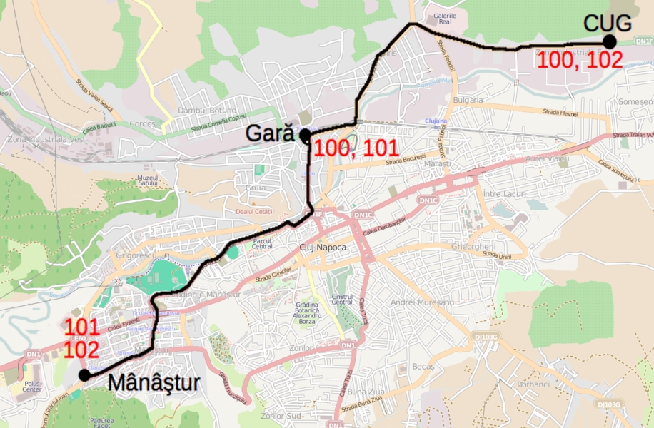 map of cluj-napoca