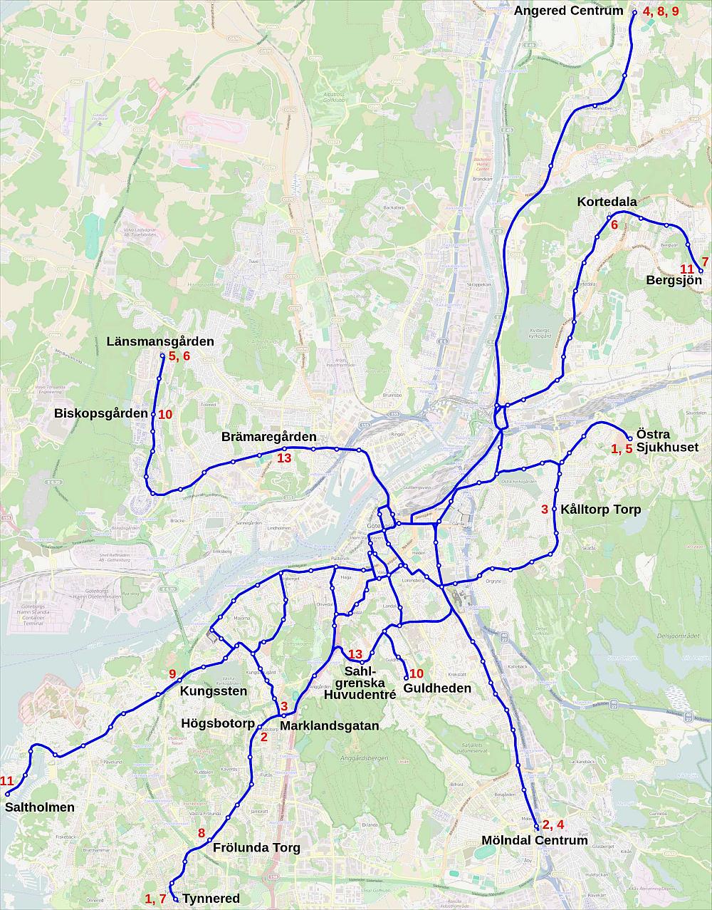 map of gothenburg