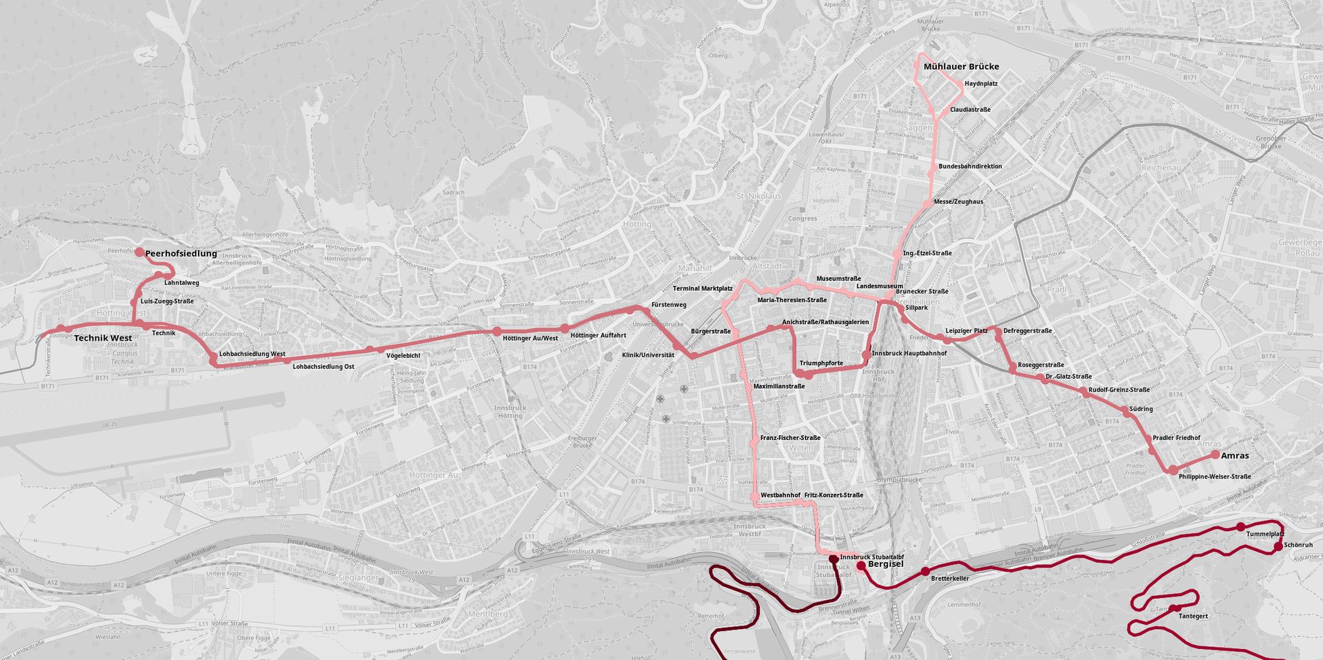 map of innsbruck