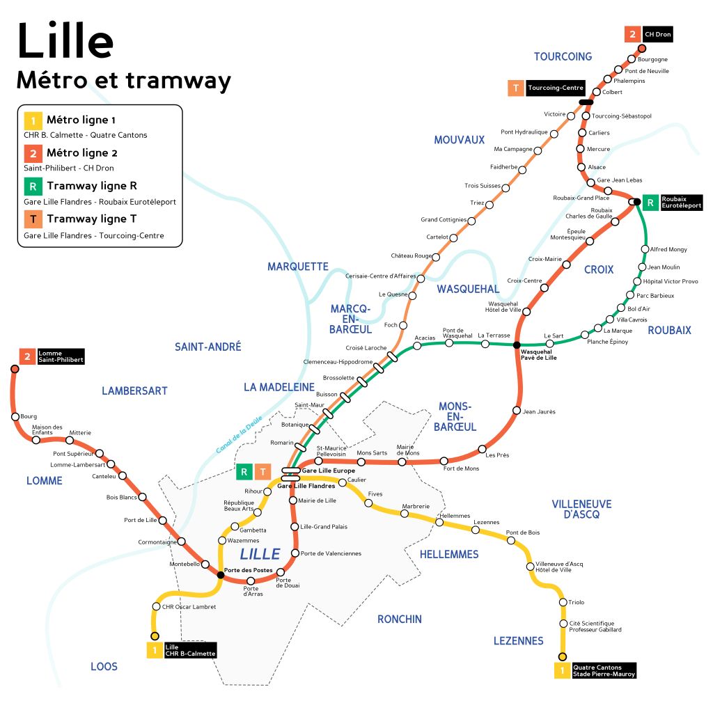map of lille