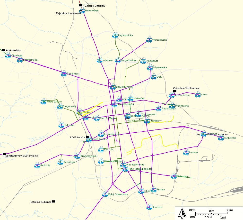 map of lodz