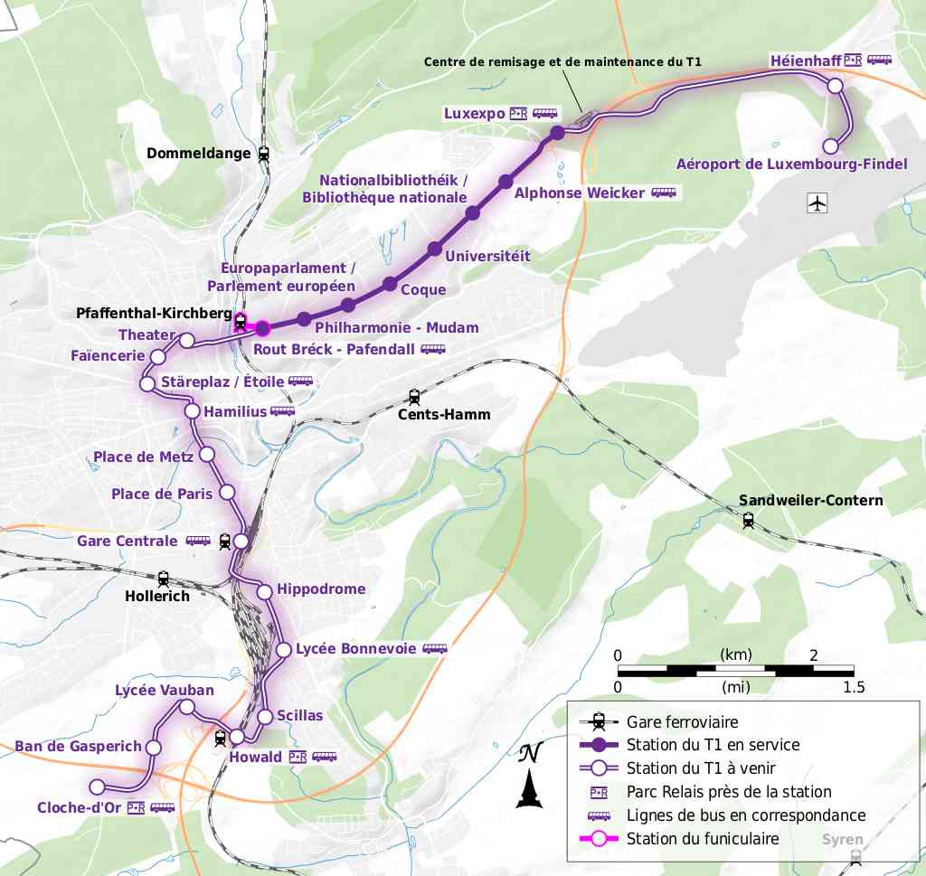 map of luxembourg