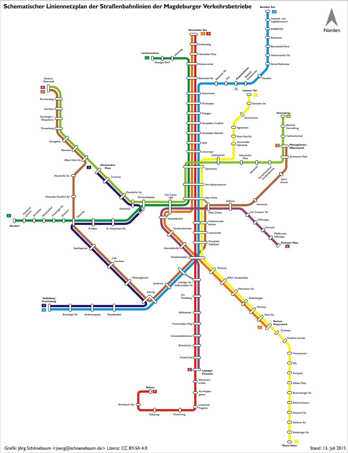 map of magdeburg