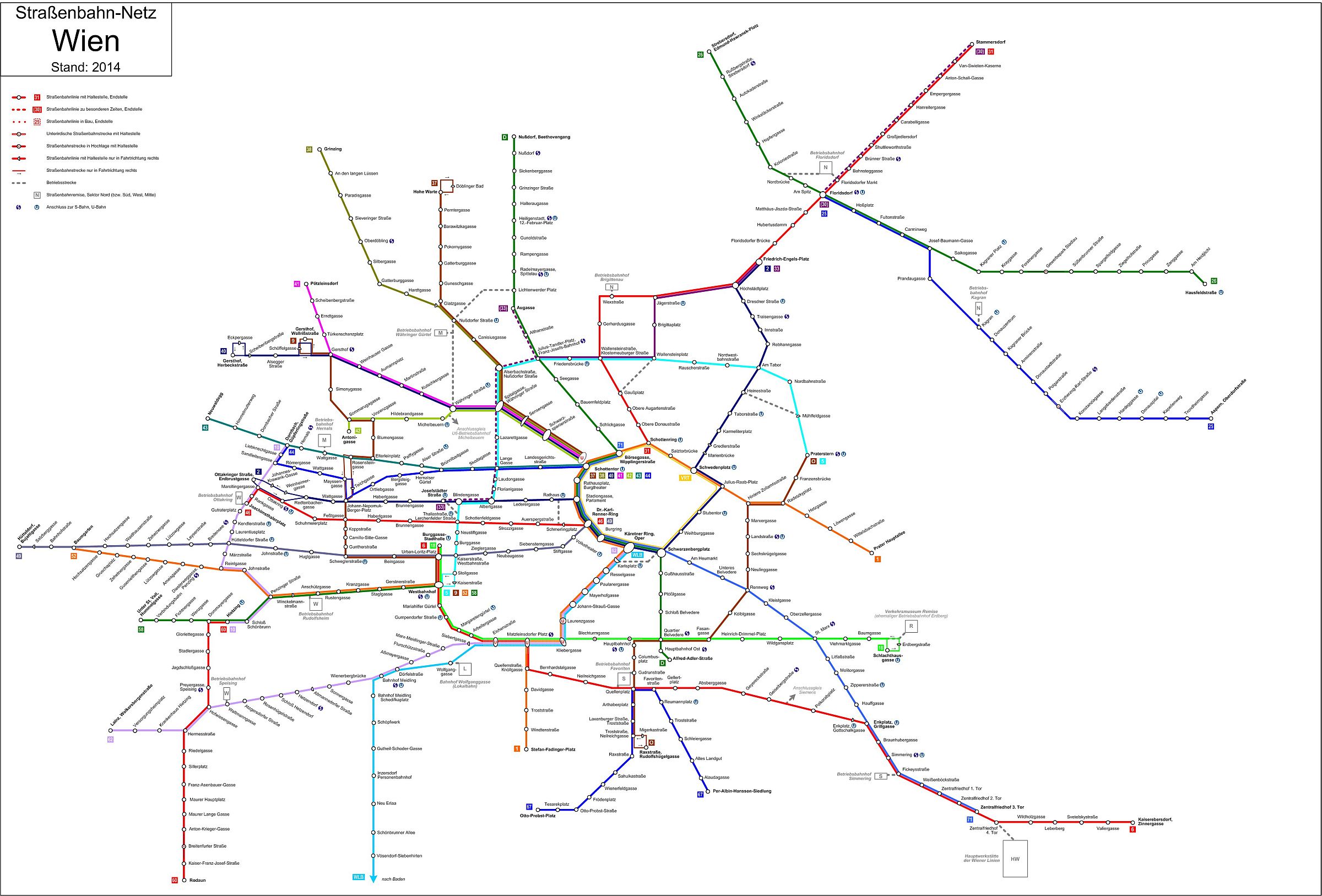 map of vienna