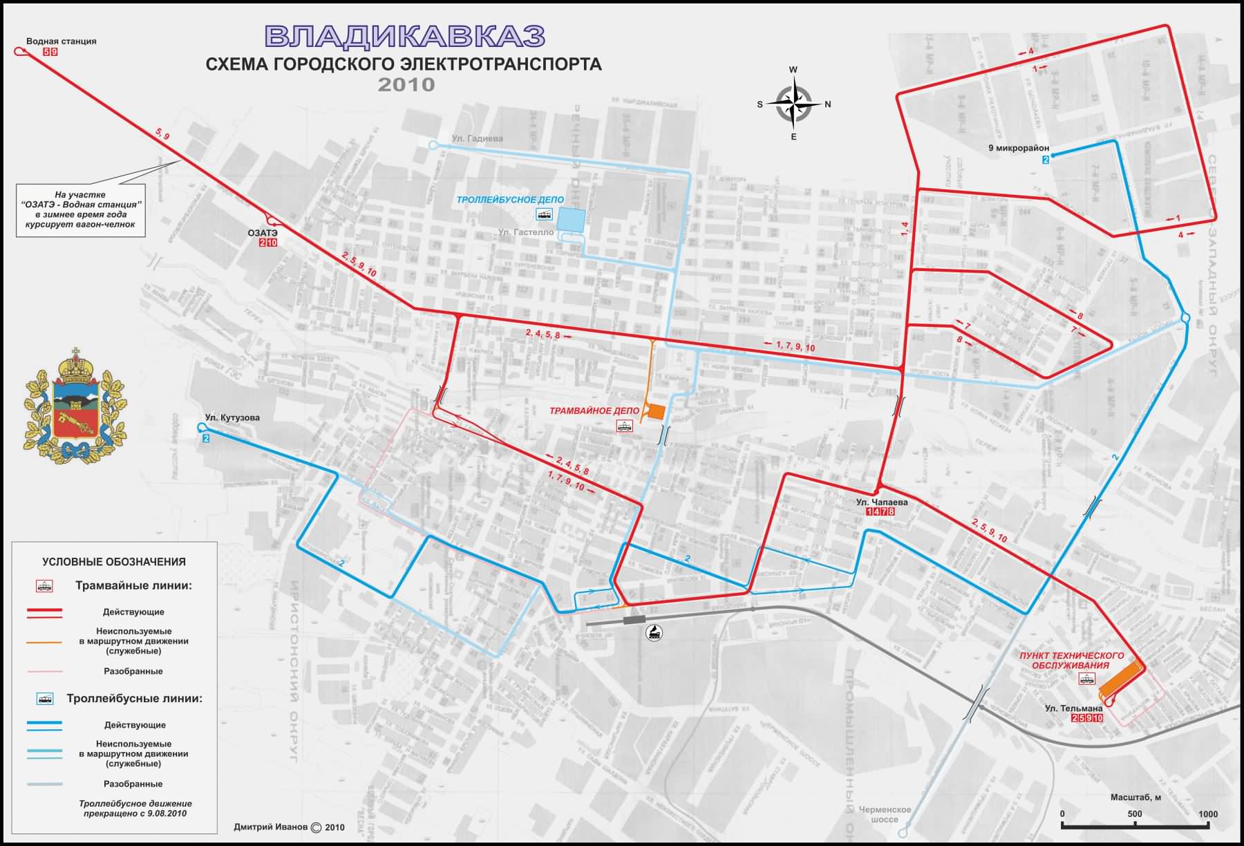 map of vladikavkaz