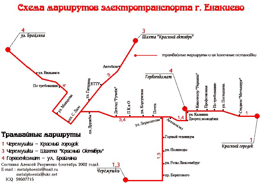 map of yenakiieve