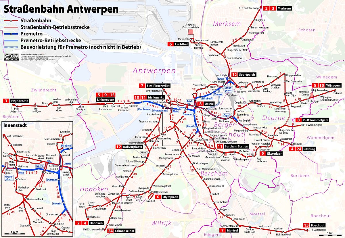 map of antwerp