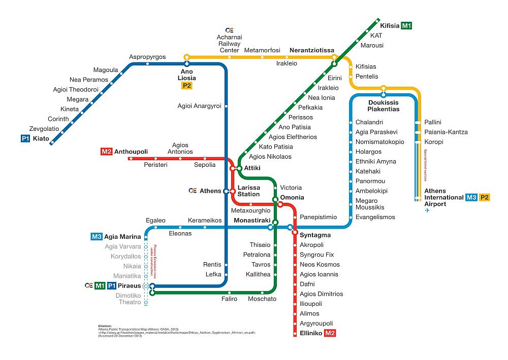 map of athens