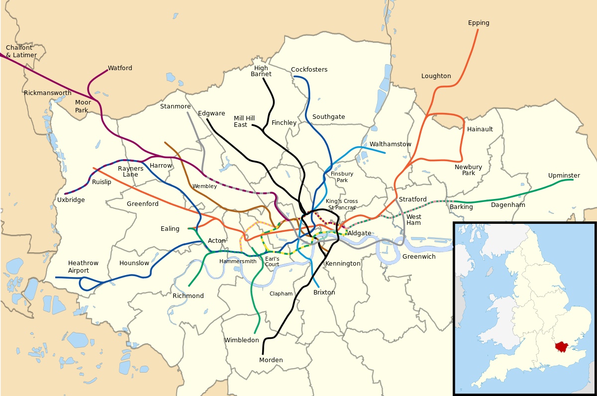 map of london