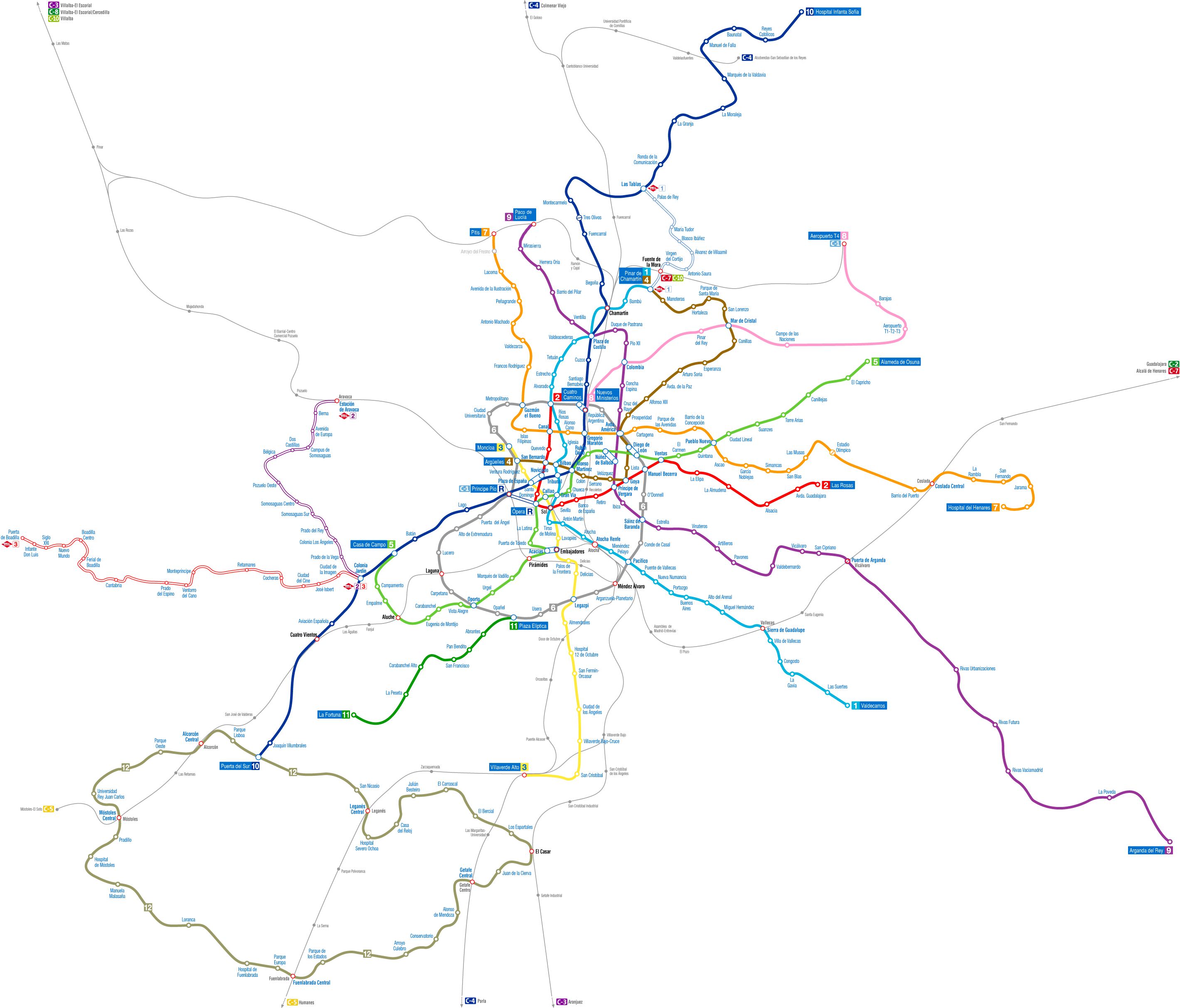 map of madrid