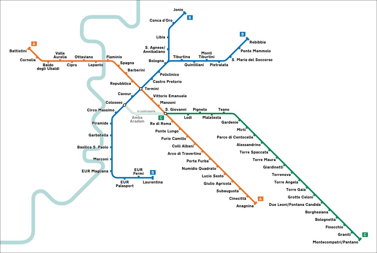 map of rome